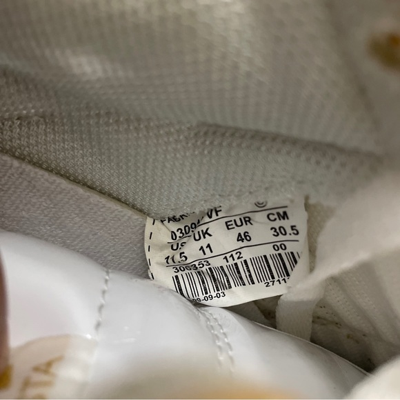 2003 A Bathing Ape Bapesta ‘White/Gold’ Size 11.5M Used W/ Box Vintage Rare - Picture 8 of 9